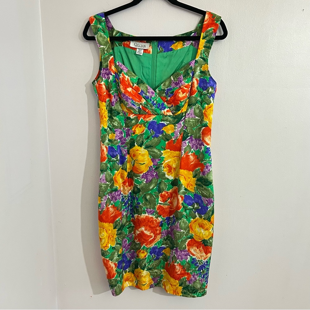 Gorgeous Vintage Gillian Silk Cocktail Dress 8 - Picture 5 of 8
